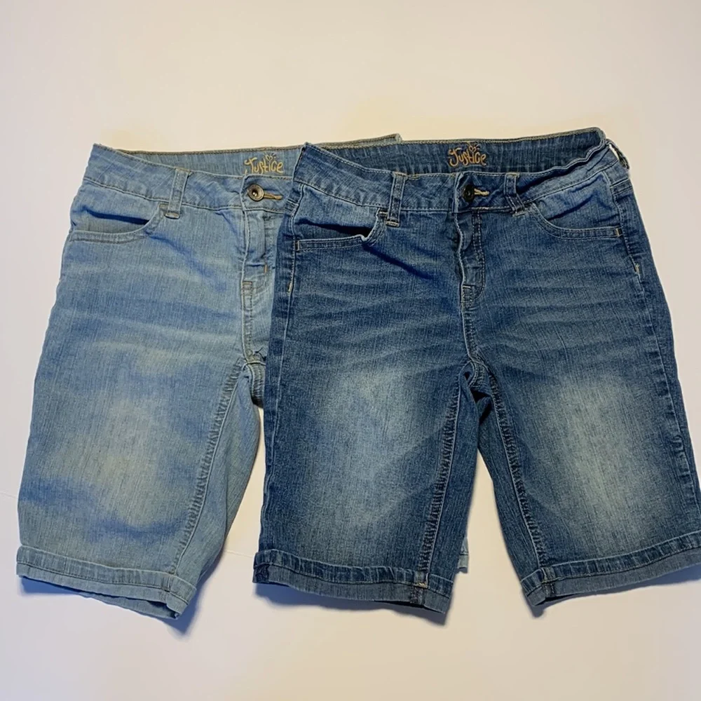 Justice Girls Denim Shorts - Picture 1 of 9